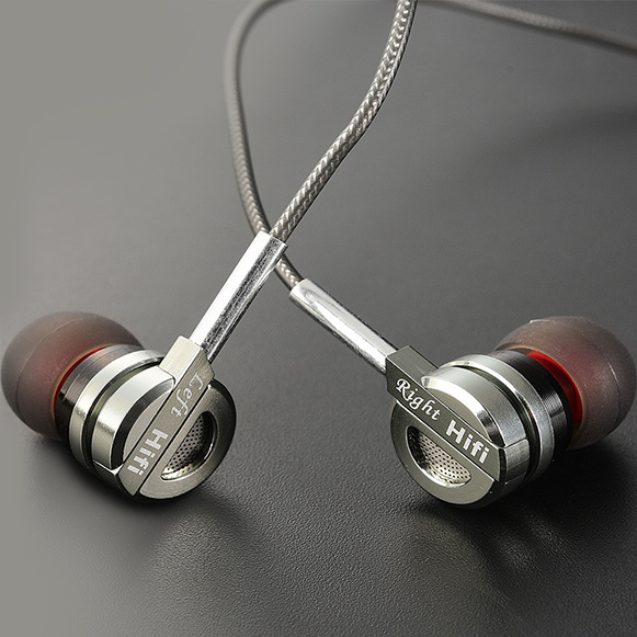 Hifi sluchátka do uší kovová profi QKZ DM9.